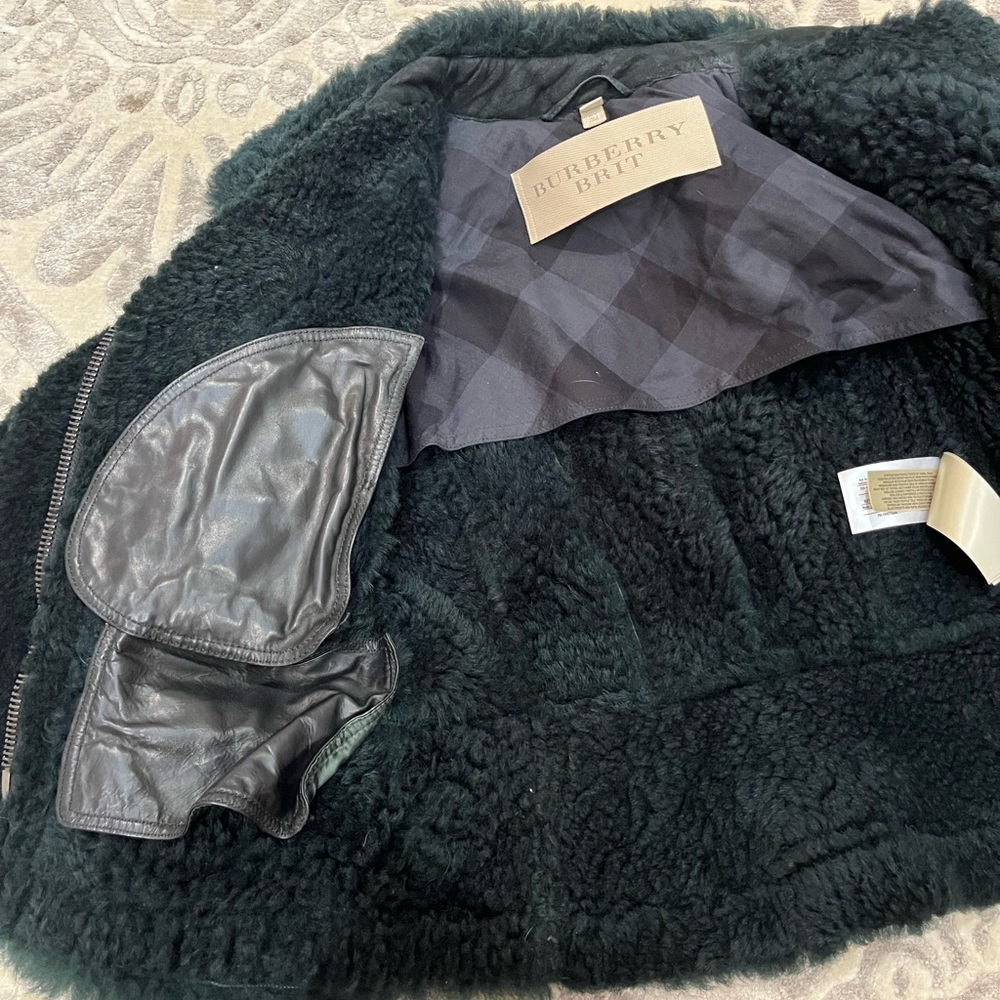 Burberry Brit Shearling Leather Jacket - Picture 8 of 16